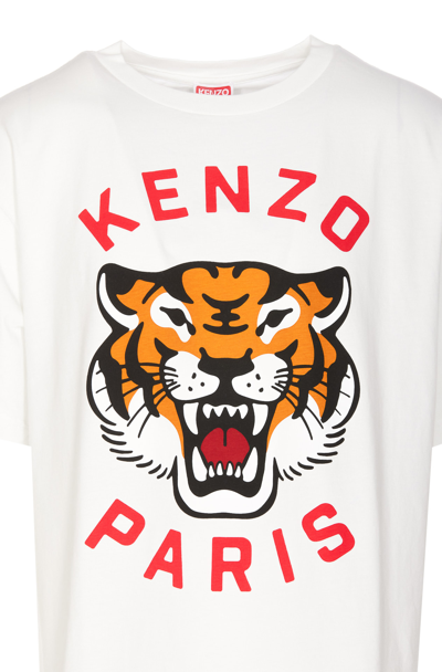 Shop Kenzo Lucky Tiger Oversize T-shirt In White