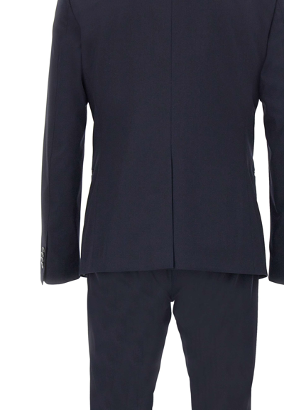 Shop Corneliani Three-piece Suit In Blue