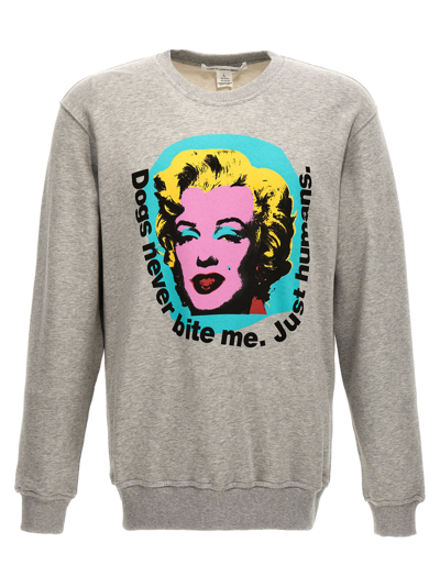 Shop Comme Des Garçons Shirt Andy Warhol Sweatshirt In Gray