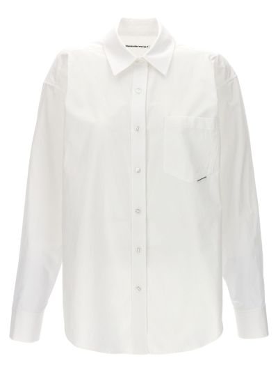 Shop Alexander Wang T Boyfriend Shirt In White