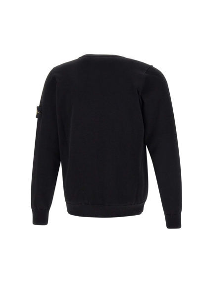 Shop Stone Island Cotton Sweater In Black