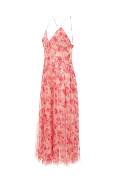 Shop Philosophy Di Lorenzo Serafini Tulle Dress In Pink/white