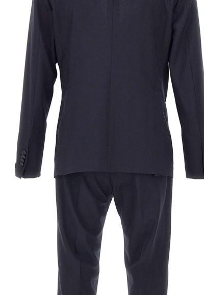 Shop Tagliatore Wool Two-piece Suit In Blue