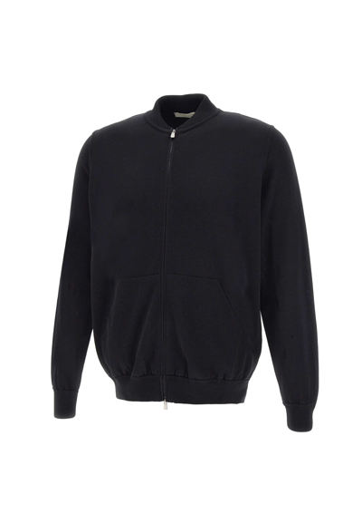 Shop Filippo De Laurentiis Cotton Sweater In Black