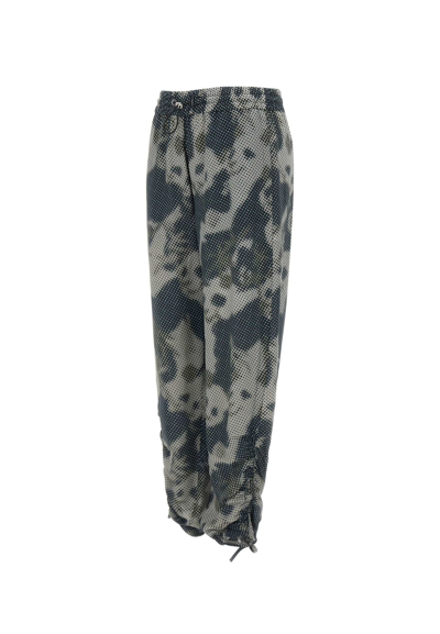 Shop Iceberg Viscose And Silk Trousers In Grey