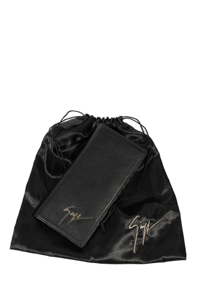 Shop Giuseppe Zanotti Leather Wallet In Black
