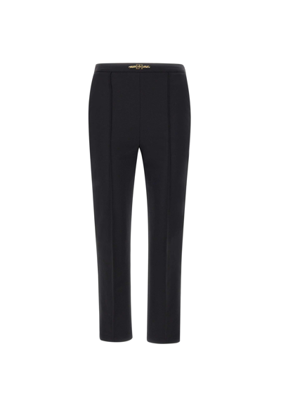 Shop Elisabetta Franchi Daily Trousers In Black