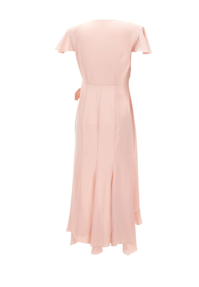Shop Philosophy Di Lorenzo Serafini Satin Dress In Pink