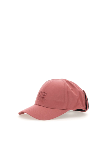 Shop C.p. Company Chrome Baseball Hat In Pink