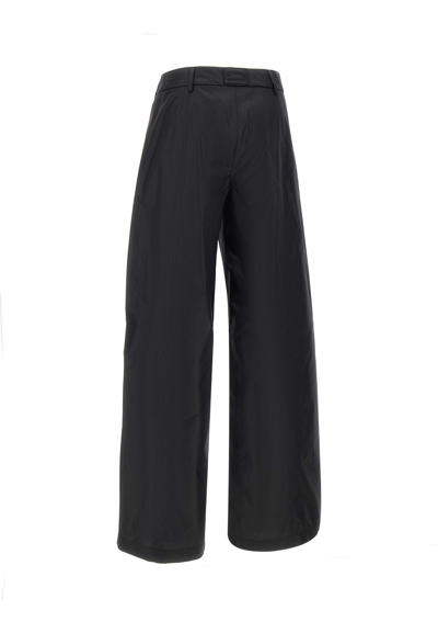 Shop Iceberg Cinched Cotton Trousers In Black