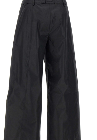 Shop Iceberg Cinched Cotton Trousers In Black