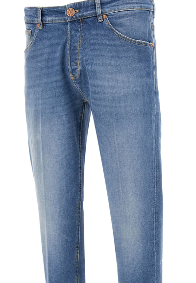 Shop Pt01 Reggae Cotton Jeans In Denim