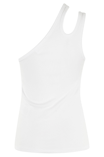 Shop Remain Birger Christensen Jersey One Shoulder Top In Bright White