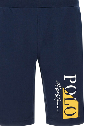 Shop Polo Ralph Lauren Cotton Shorts In Blue