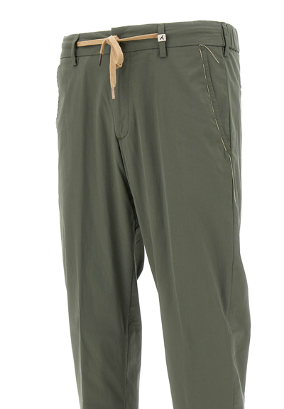Shop Myths Apollo Cotton Trousers In Green