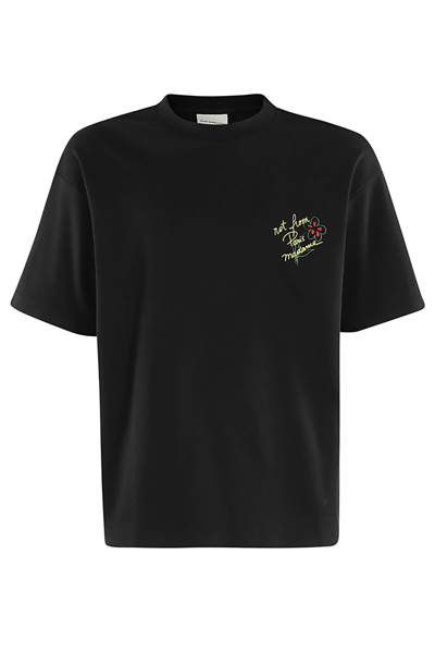 Shop Drôle De Monsieur Le T Shirt Slogan Esquisse In Black