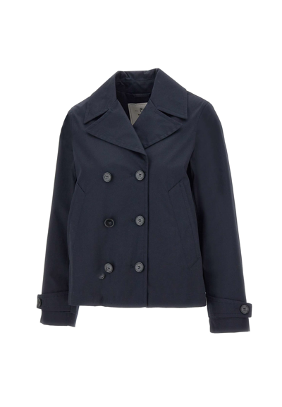 Shop Woolrich Havice Best Cotton Jacket In Blue