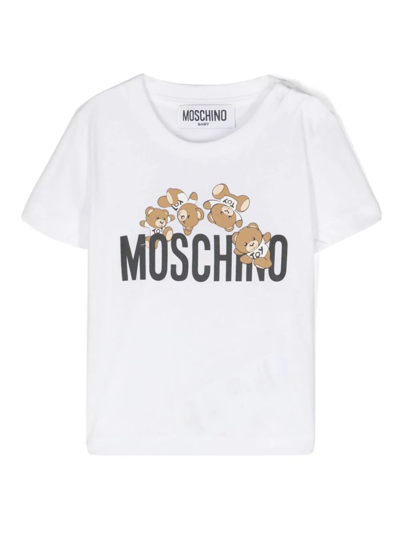 Shop Moschino T-shirt Con Logo In White