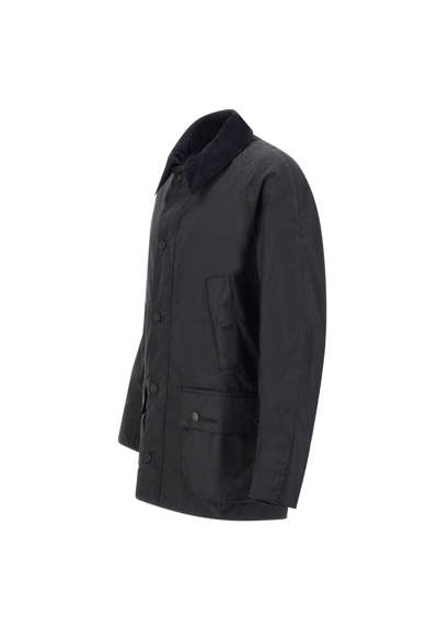 Shop Barbour Ashby Wax Jacket In Black