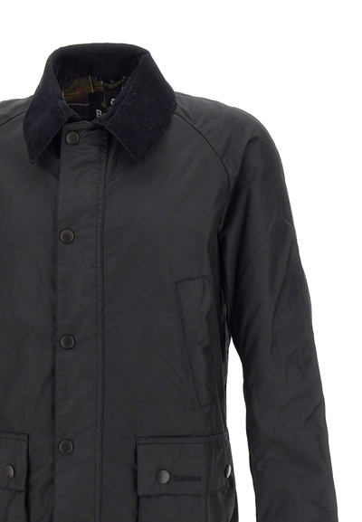 Shop Barbour Ashby Wax Jacket In Black