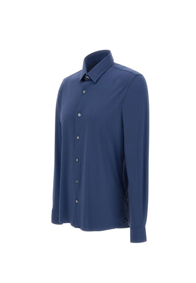 Shop Rrd - Roberto Ricci Design Oxford Open Shirt In Blue