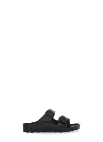 Shop Birkenstock Arizona Slippers In Black