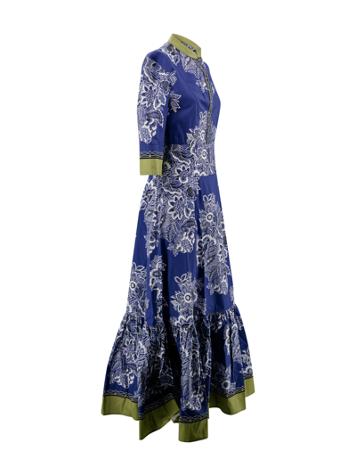 Shop Etro Fitted Waist Dress In Fantasia