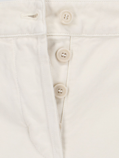 Shop Aspesi Pants In White