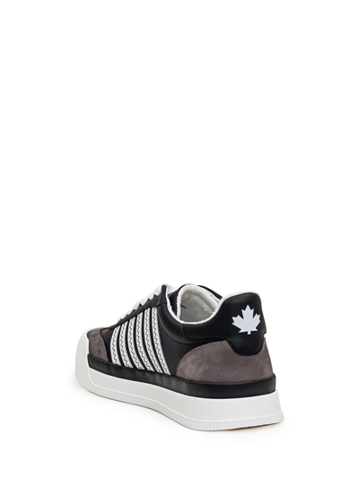 Shop Dsquared2 New Jersey Sneaker In Nero-bianco