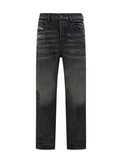 Shop Diesel 2020 D-viker Jeans In 008 - Black/denim