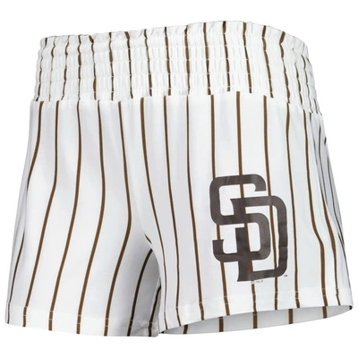 Shop Concepts Sport White San Diego Padres Reel Pinstripe Sleep Shorts