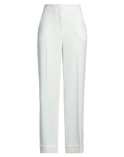 Shop Peserico Woman Pants White Size 10 Polyester