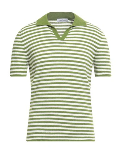 Shop Gran Sasso Man Sweater Green Size 46 Cotton, Polyamide