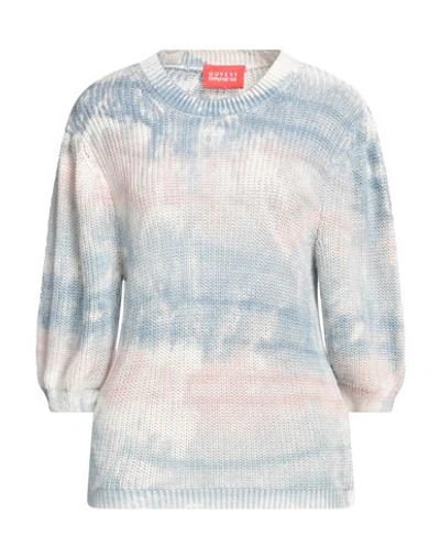 Shop Ouvert Dimanche Woman Sweater Pastel Blue Size Onesize Cotton
