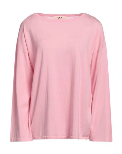 Shop Sminfinity Woman Sweater Pink Size Xs/s Pima Cotton