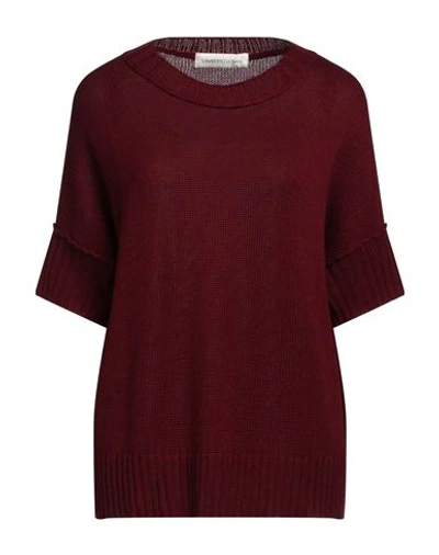 Lamberto Losani Woman Sweater Burgundy Size Onesize Silk, Cashmere In Red