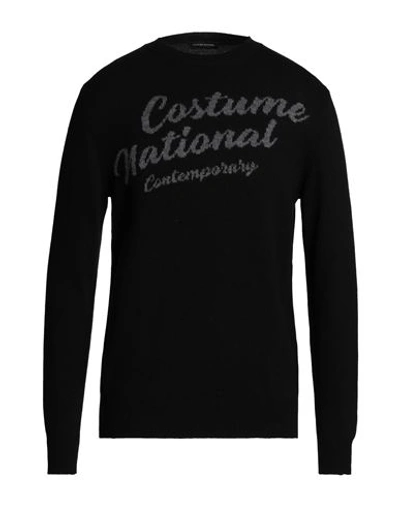 Shop Costume National Man Sweater Black Size M Polyamide, Wool, Viscose, Cashmere