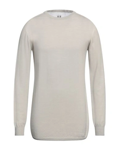 Shop Rick Owens Man Sweater Light Grey Size Onesize Virgin Wool