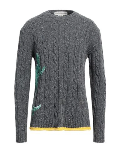 Shop Golden Goose Man Sweater Grey Size M Wool, Polyamide
