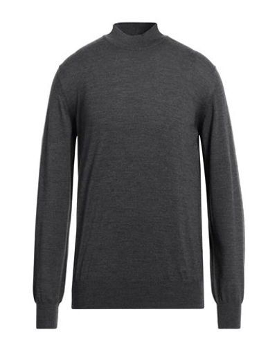 Shop Brioni Man Turtleneck Lead Size 50 Wool In Grey