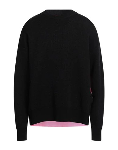 Shop Palm Angels Man Sweater Black Size Xl Virgin Wool, Polyester