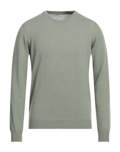 Shop Alpha Studio Man Sweater Sage Green Size 42 Wool, Cashmere