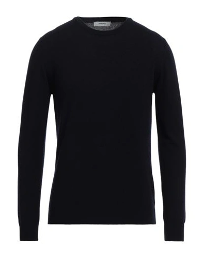Shop Alpha Studio Man Sweater Midnight Blue Size 44 Wool, Cashmere