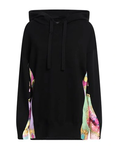 Shop Versace Woman Sweater Black Size 0 Wool, Silk