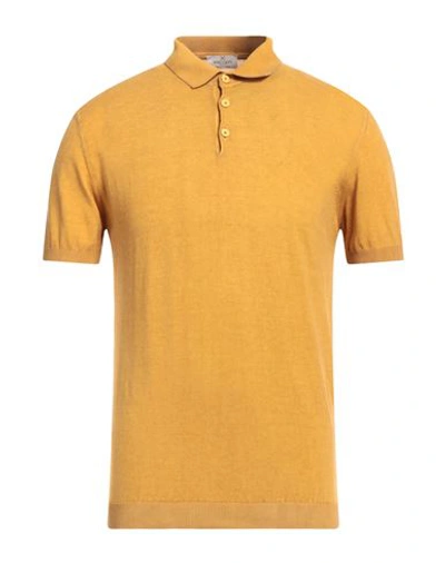 Shop Privati Man Sweater Ocher Size M Cotton In Yellow