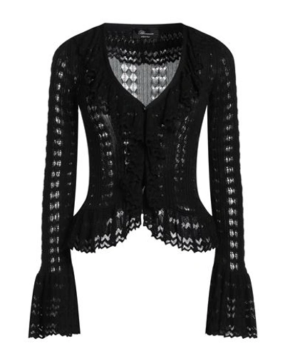 Shop Blumarine Woman Cardigan Black Size 4 Viscose, Cotton