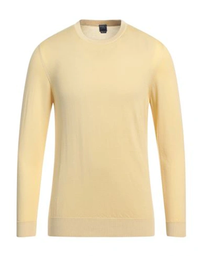 Shop Fedeli Man Sweater Yellow Size 40 Cashmere, Silk