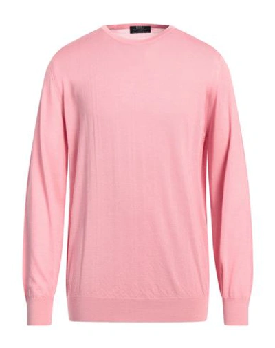 Shop Fedeli Man Sweater Pink Size 44 Cashmere, Silk