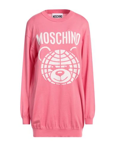 Shop Moschino Woman Sweater Magenta Size S Cotton, Polyamide, Elastane
