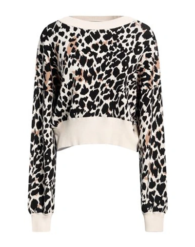 Shop Just Cavalli Woman Sweater Beige Size S Viscose, Polyester